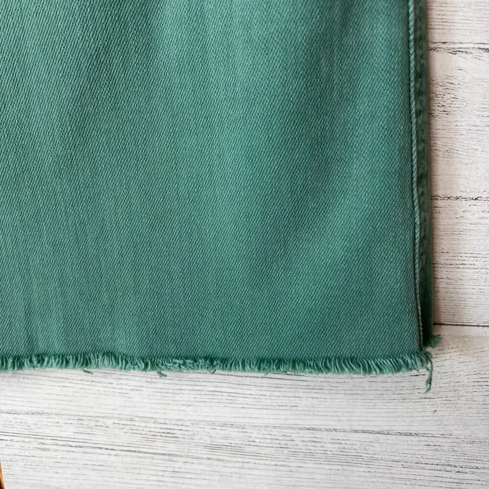 Judy Blue Jeans Womens Size 13/31 Green Garment Dyed Boot Cut Raw Hem - Picture 5 of 16